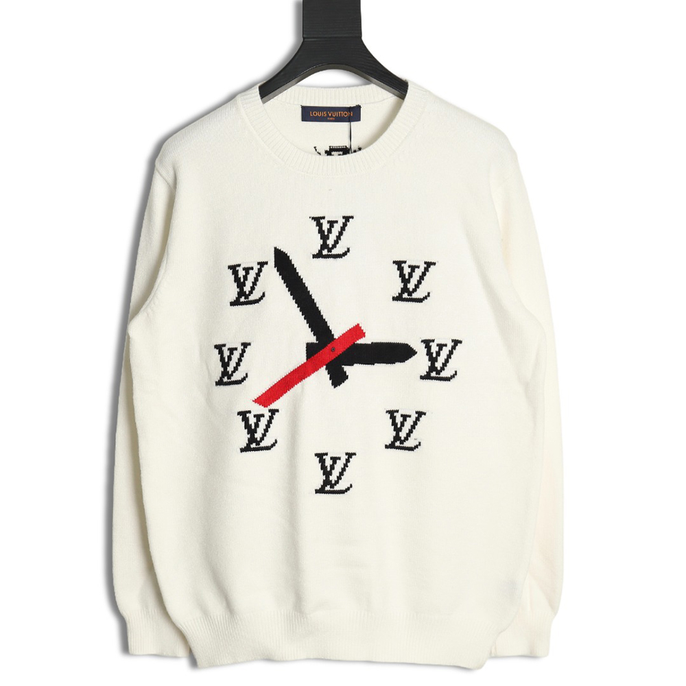 Louis Vuitton clock logo sweater