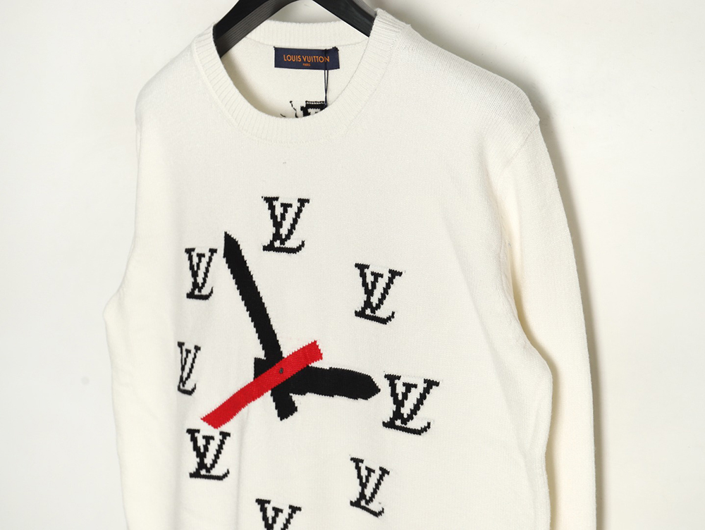 Louis Vuitton clock logo sweater