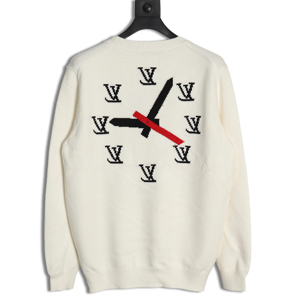 Louis Vuitton clock logo sweater