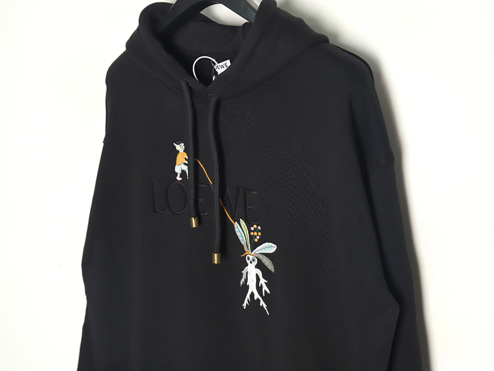 LOEWE x Suna Fujita embroidered hooded sweatshirt