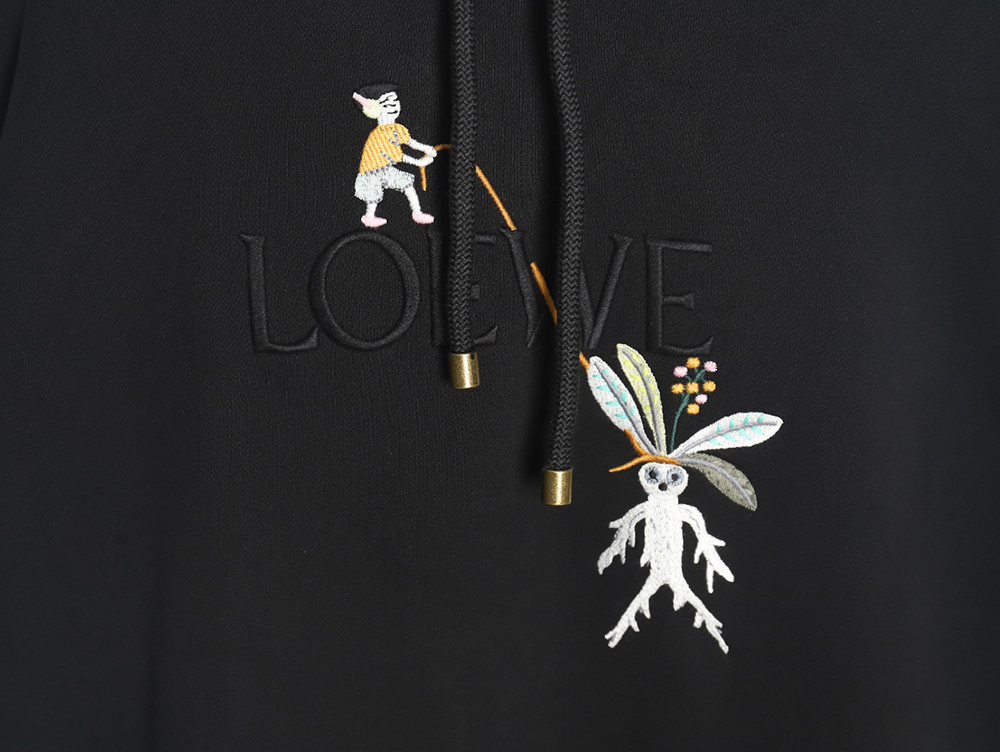 LOEWE x Suna Fujita embroidered hooded sweatshirt
