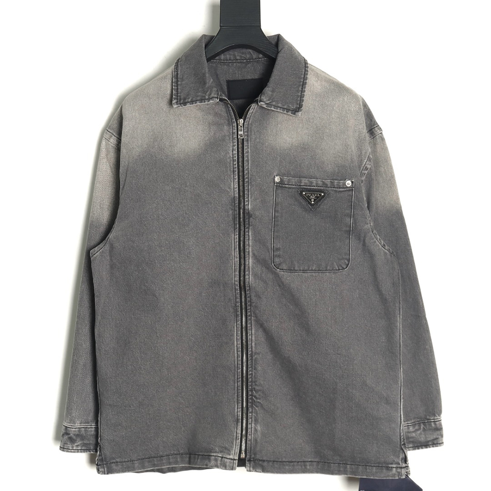 Prada Denim Zip-Up Jacket