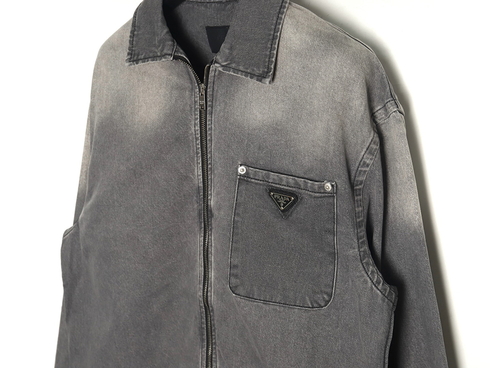 Prada Denim Zip-Up Jacket