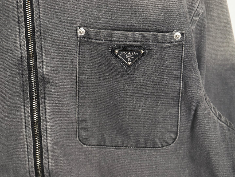 Prada Denim Zip-Up Jacket