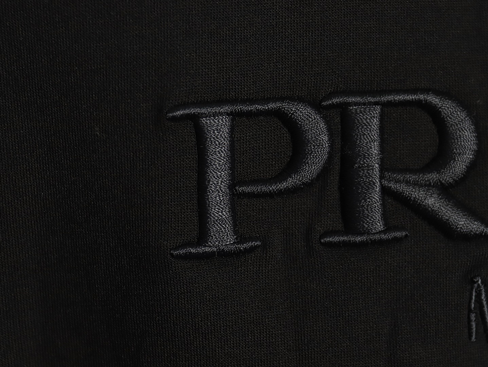 Prada Chest Embroidered Logo Hoodie