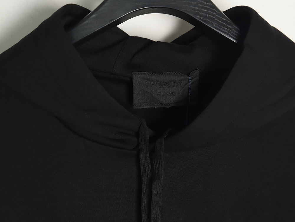 Prada Chest Embroidered Logo Hoodie