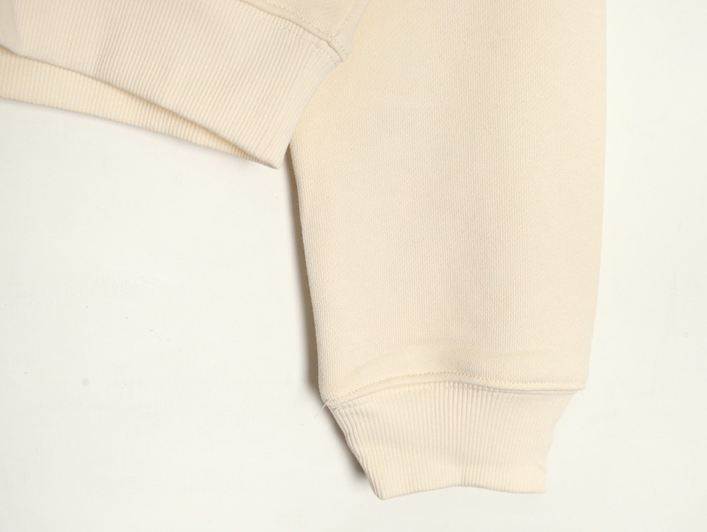 Prada distressed logo print lapel sweatshirt
