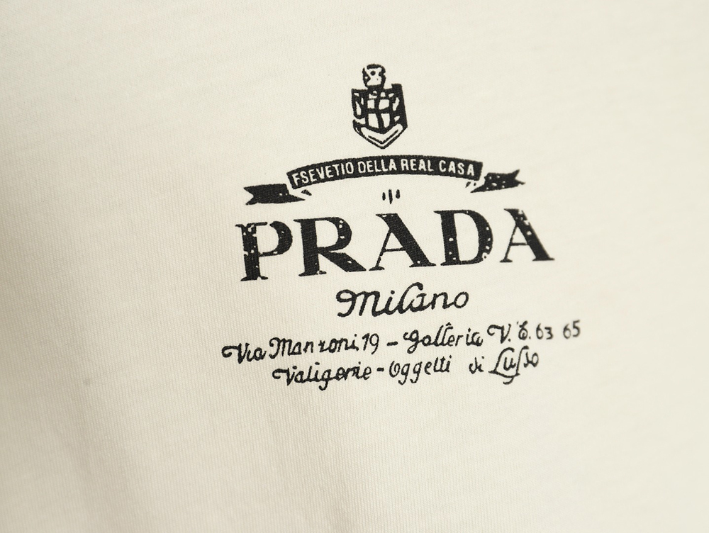 Prada classic logo print long sleeve T-shirt TSK1