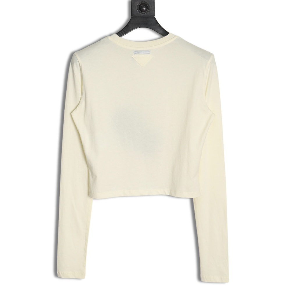 Prada classic logo print long sleeve T-shirt TSK1