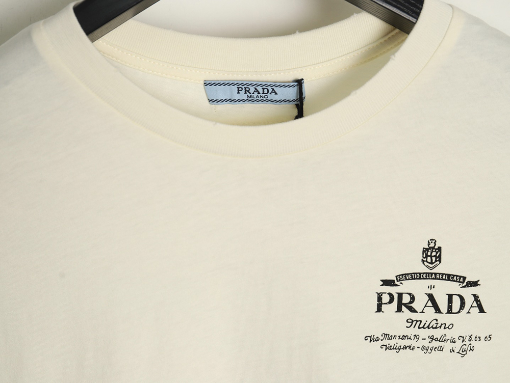Prada classic logo print long sleeve T-shirt TSK1