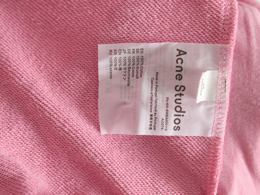 Acne Studios 1996 Washed Distressed Hoodie TSK1