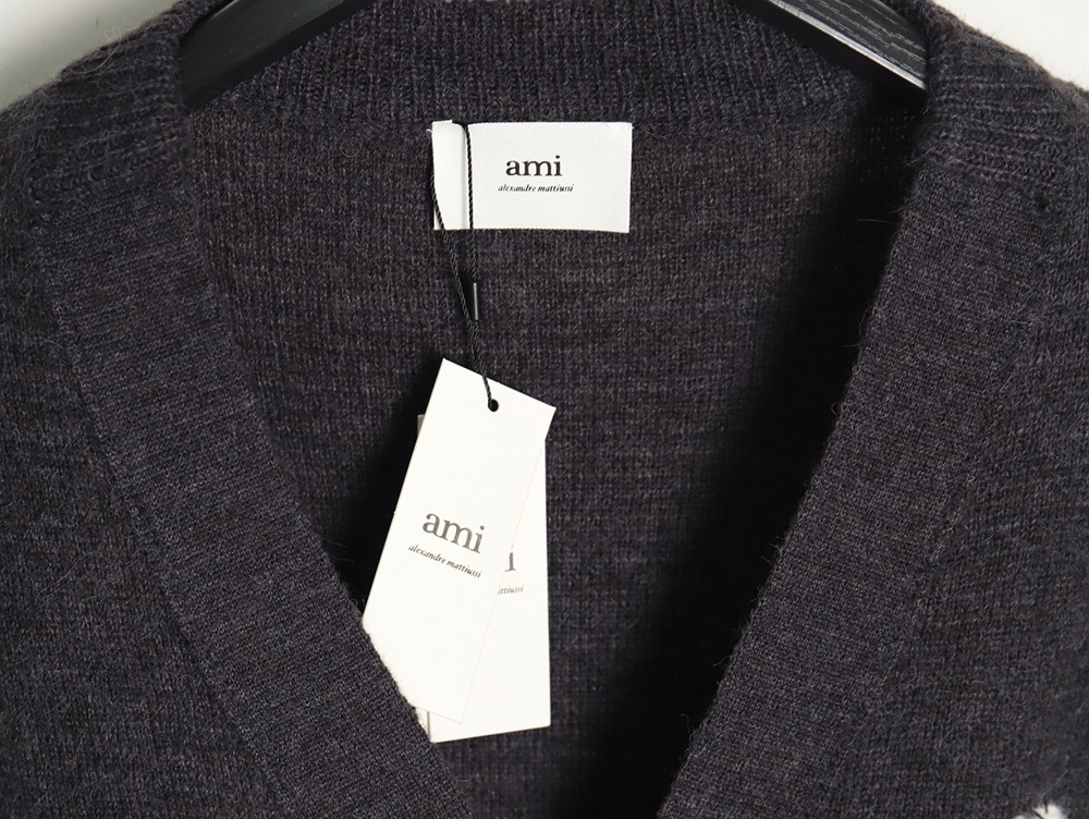 Ami Paris Cloud Mohair Cardigan TSK1