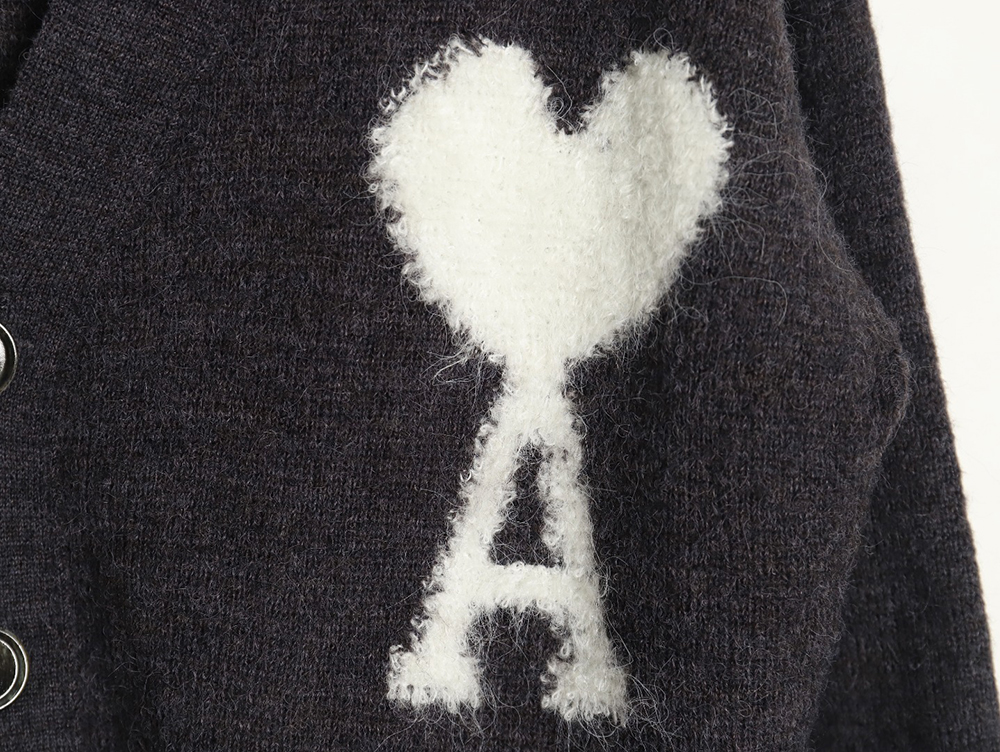 Ami Paris Cloud Mohair Cardigan TSK1