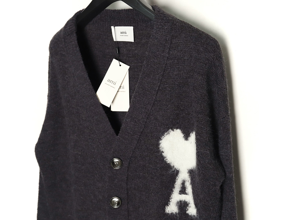 Ami Paris Cloud Mohair Cardigan TSK1