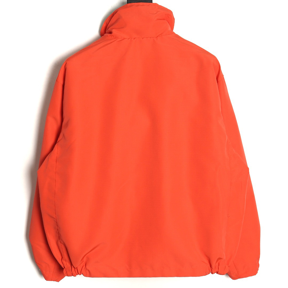 Gucci Red and Green Web Double-sided Windbreaker Hooded Jacket