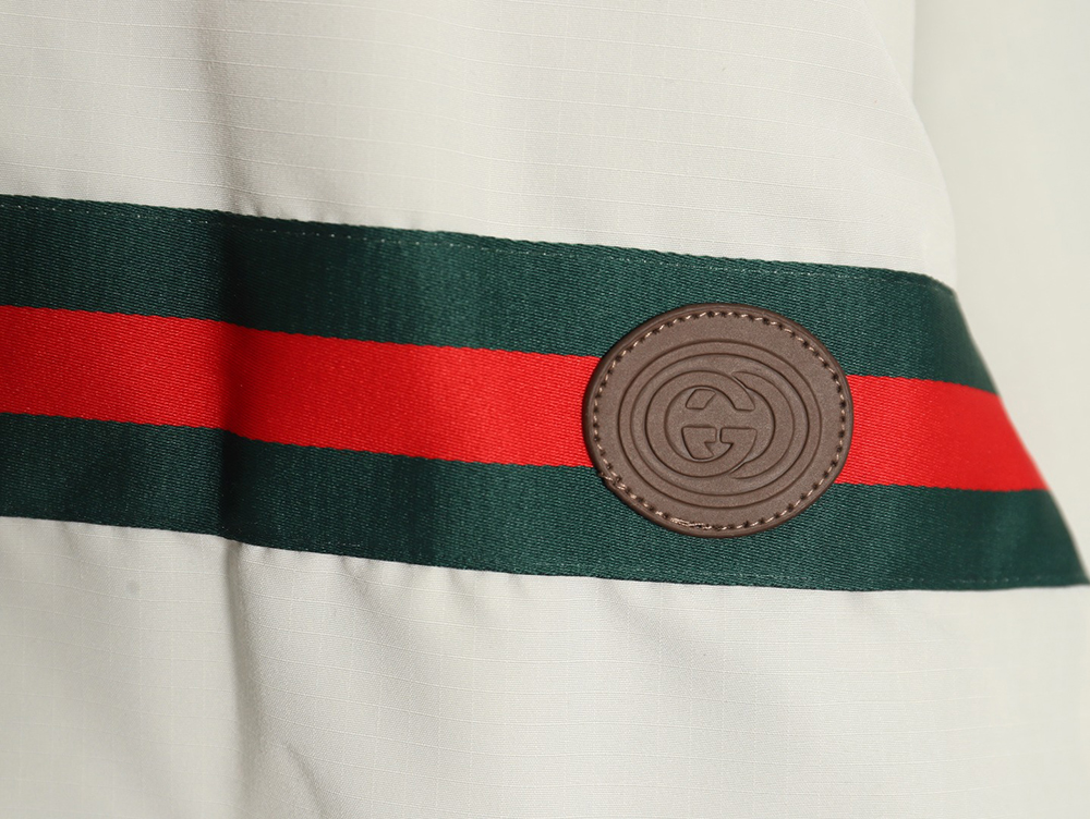 Gucci Red and Green Web Double-sided Windbreaker Hooded Jacket TSK1