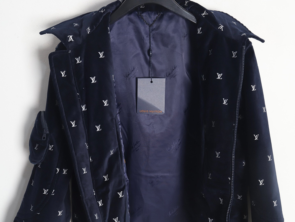Louis Vuitton all-over printed velvet cotton jacket