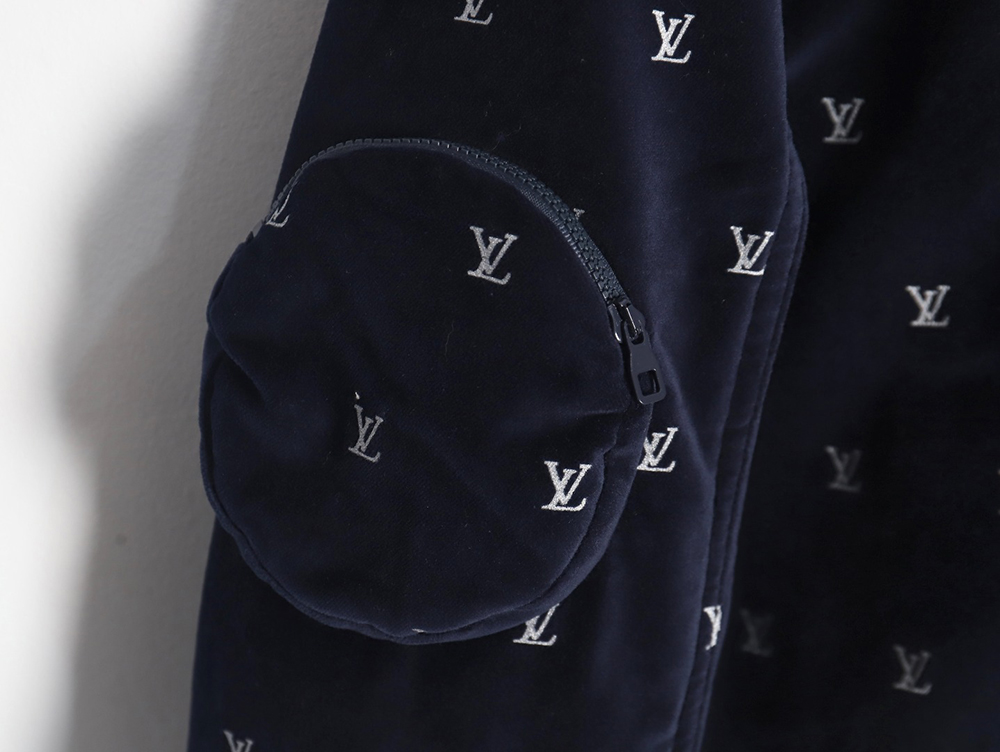 Louis Vuitton all-over printed velvet cotton jacket