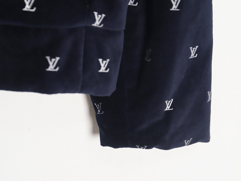Louis Vuitton all-over printed velvet cotton jacket