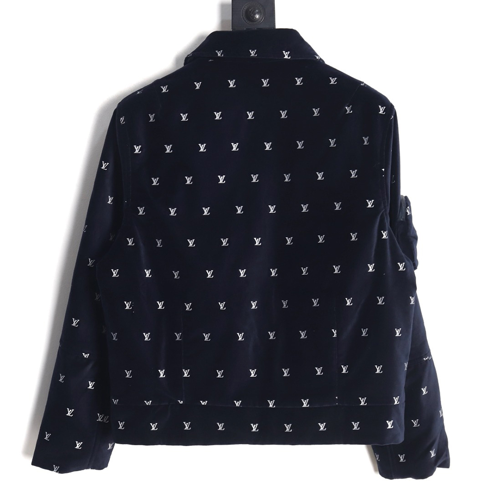 Louis Vuitton all-over printed velvet cotton jacket