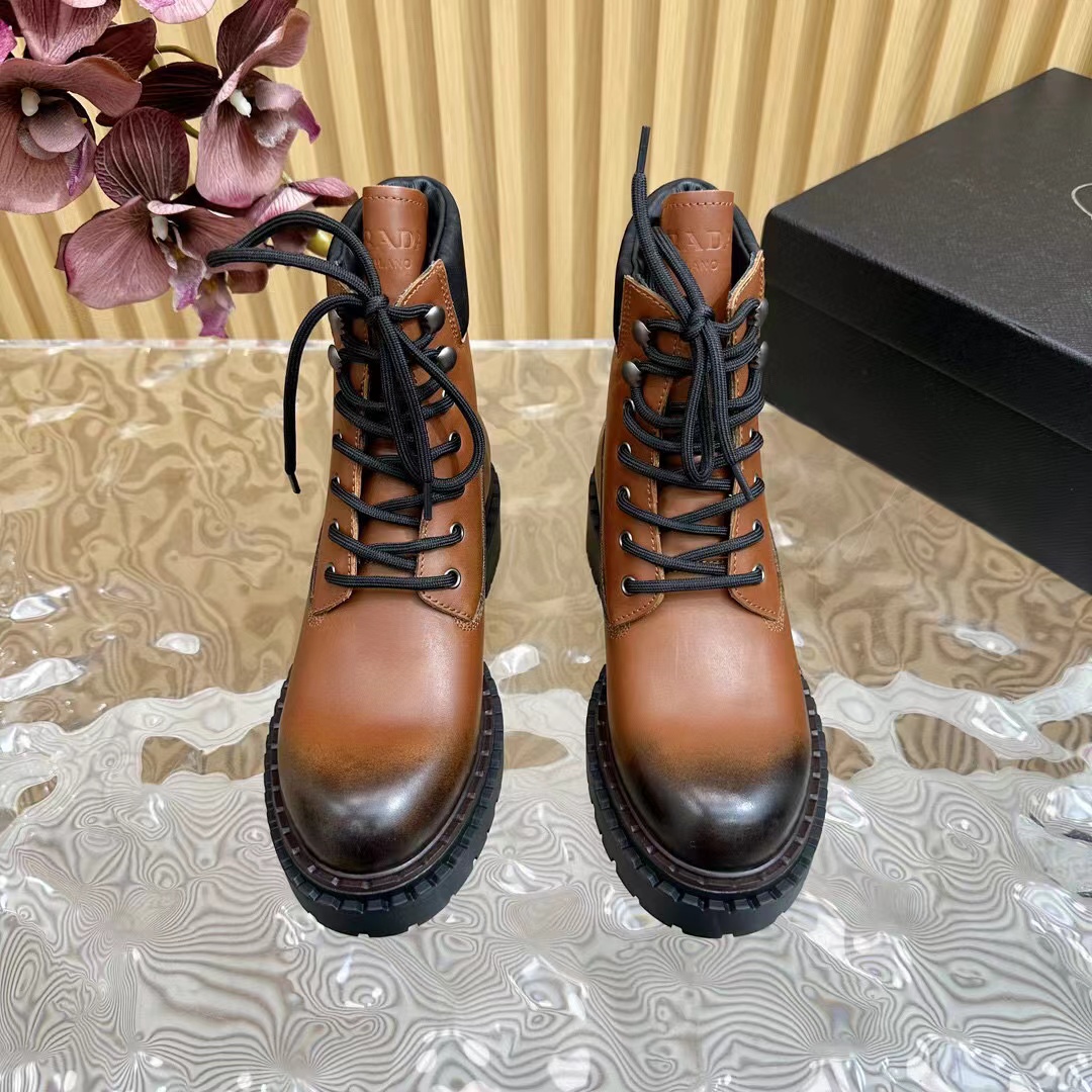 Prada Leather work boots