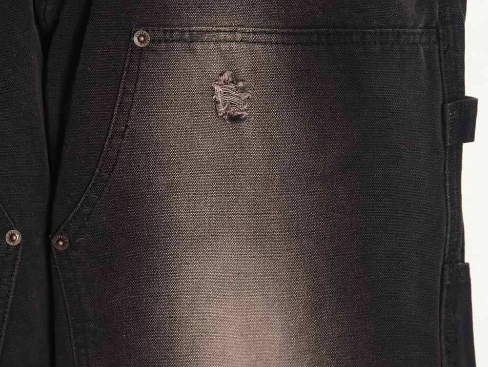 Balenciaga distressed denim trousers with ripped pockets