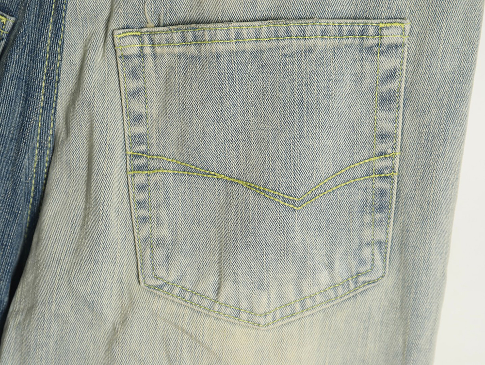 Balenciaga panelled denim trousers
