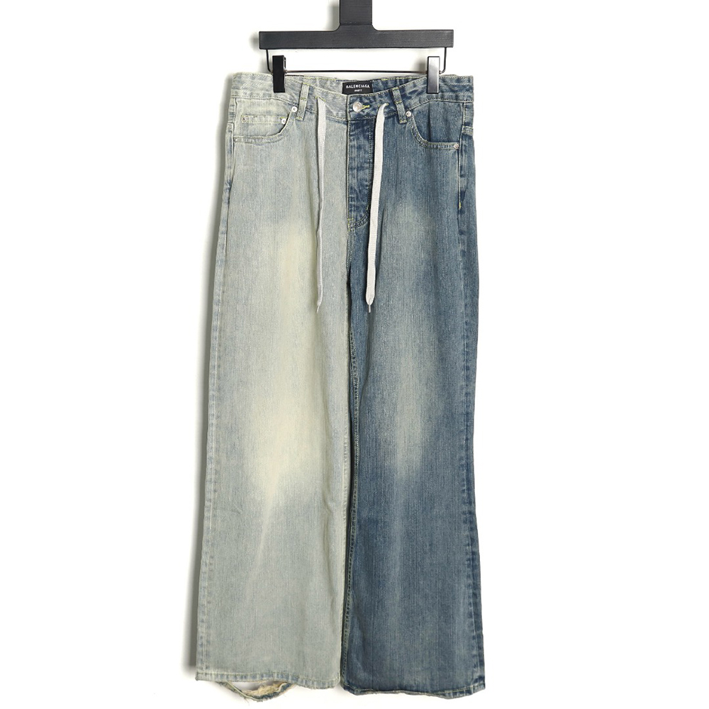 Balenciaga panelled denim trousers