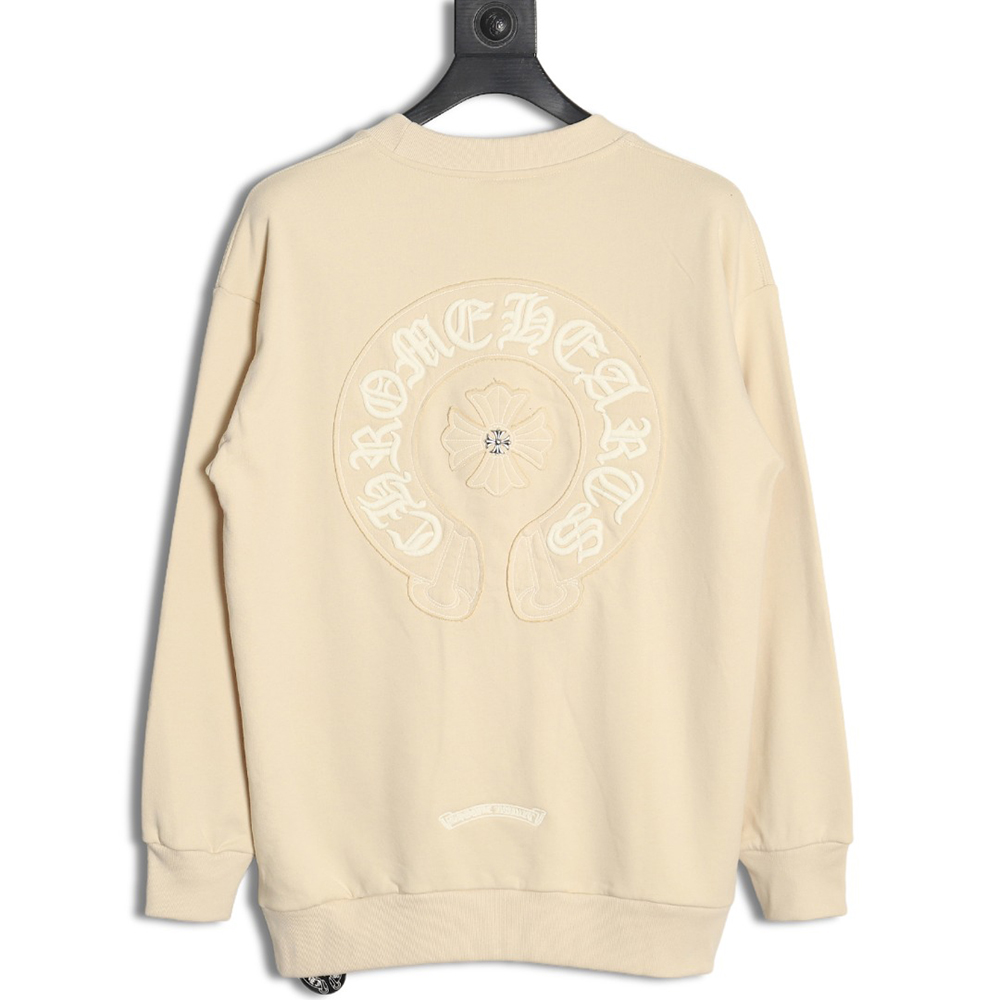 Chrome Hearts distressed burnout patch sweatshirt