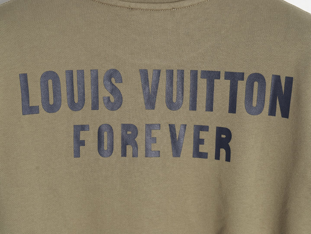 Louis Vuitton Fake Pocket Lettering Print Crew Neck Sweatshirt TSK1