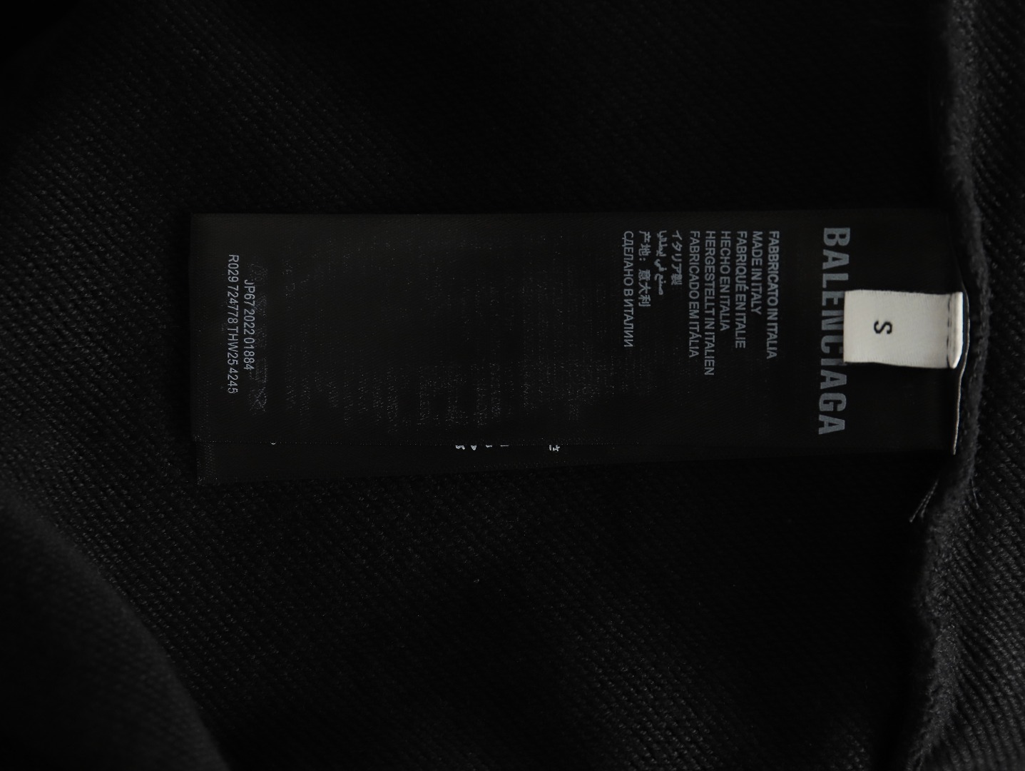 Balenciaga Hand-painted Luminous Print Crewneck Sweatshirt