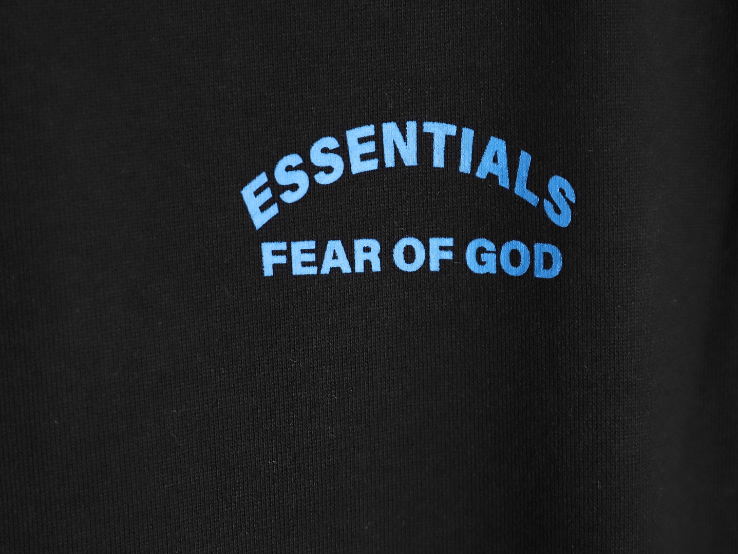 Fear of God blue lettering hoodie TSK1
