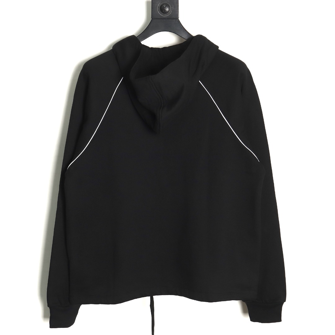 Gucci Red and Green Web Half Zip Long Sleeve Hoodie TSK1