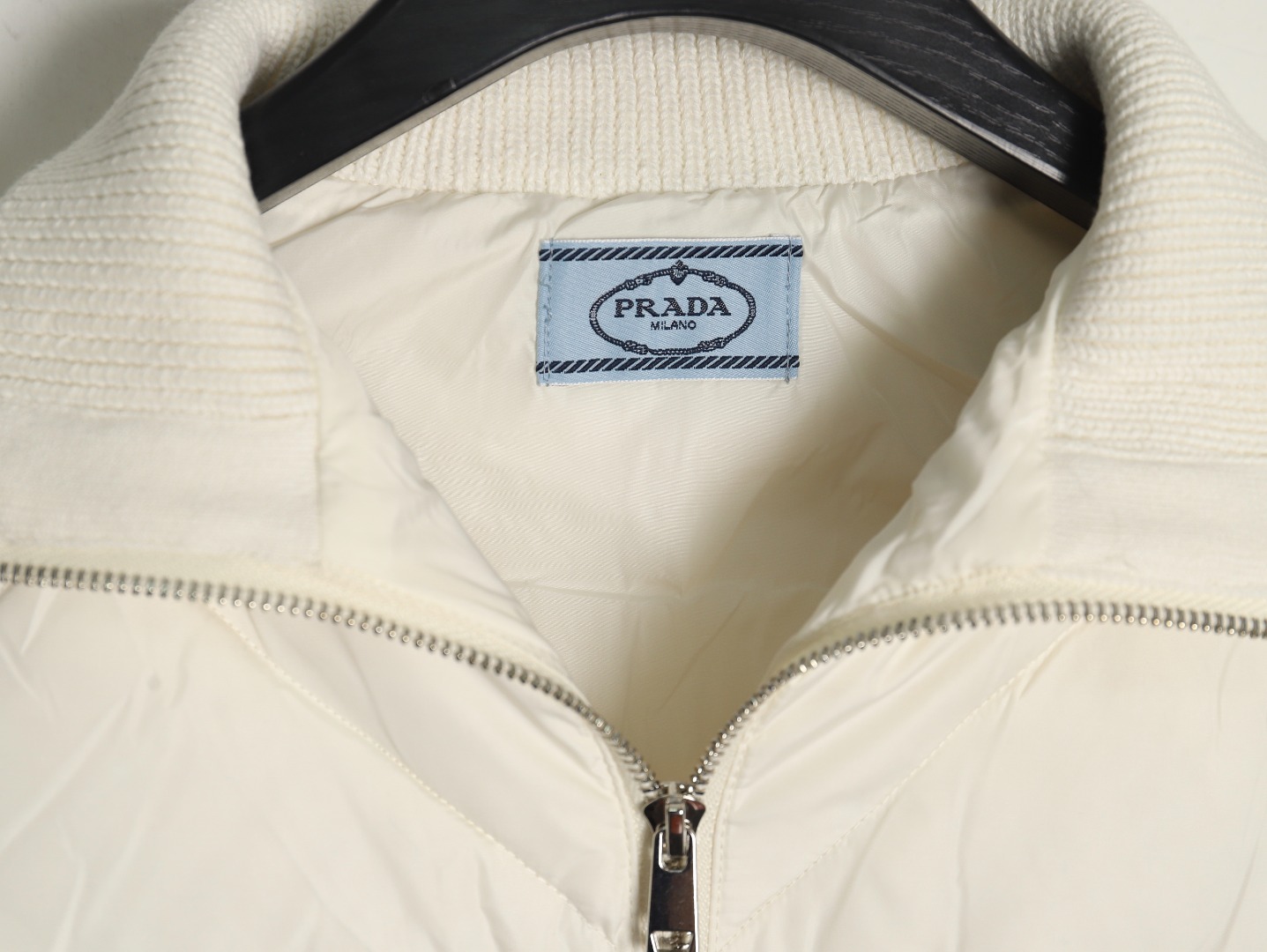 Prada diamond down patchwork jacket