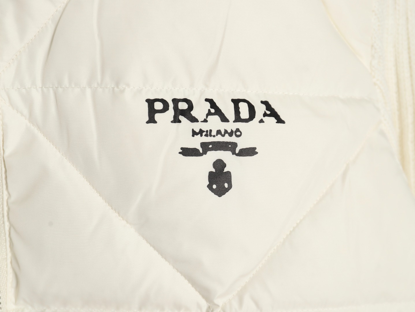 Prada diamond down patchwork jacket
