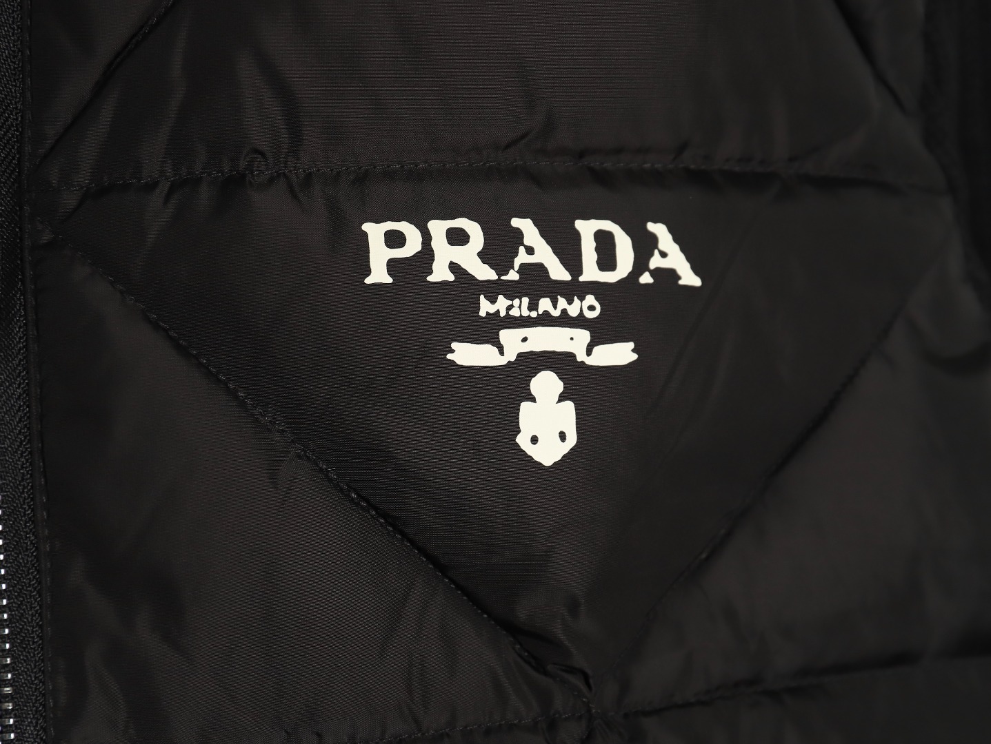 Prada diamond down patchwork jacket TSK1
