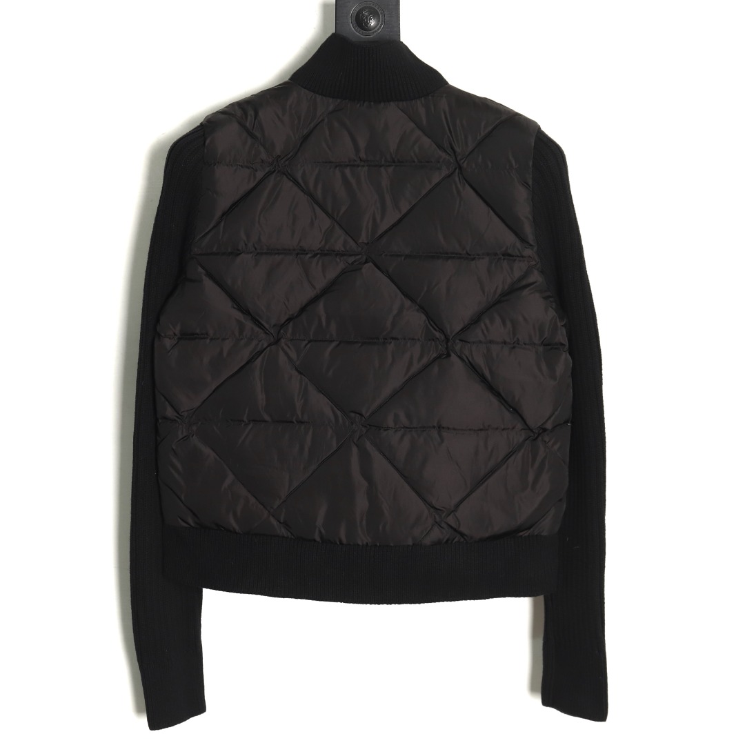 Prada diamond down patchwork jacket TSK1