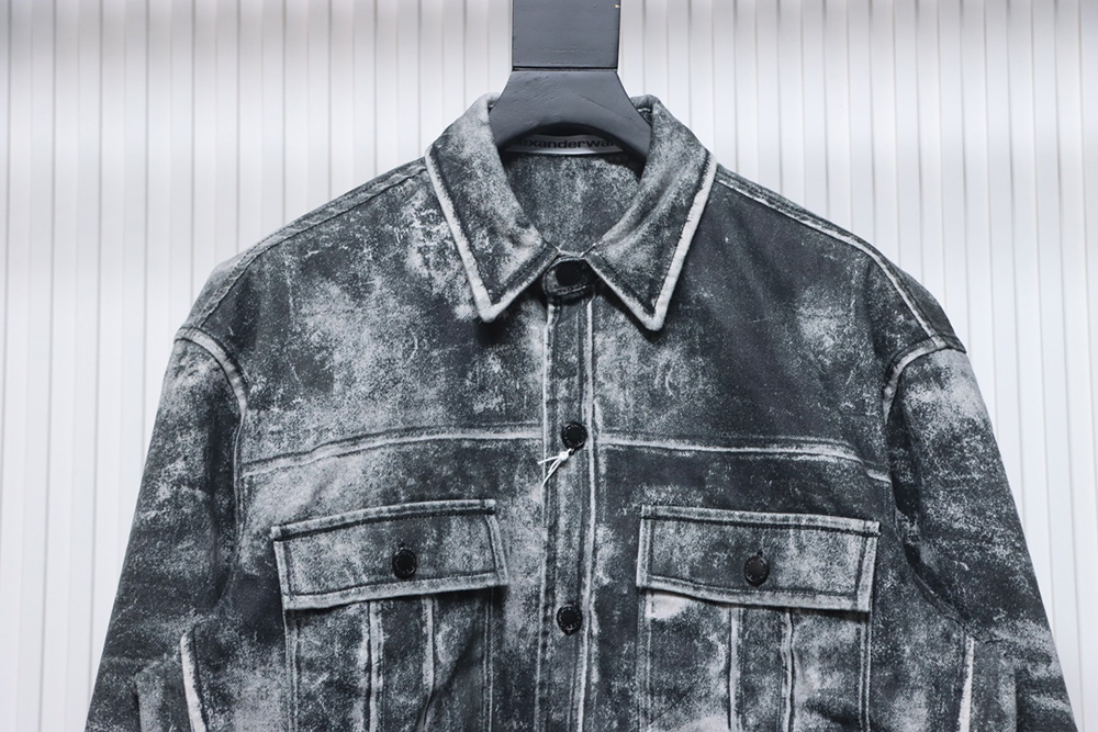 Alexander Wang distressed printed jacket