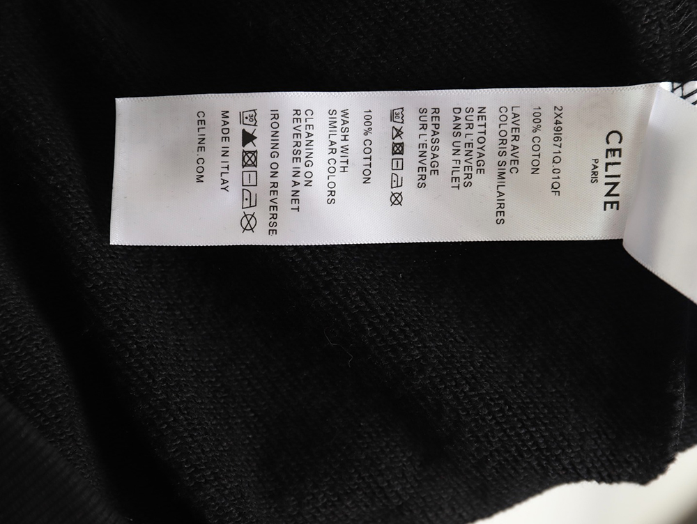 Celine Rivet Diamond Lettering Hoodie