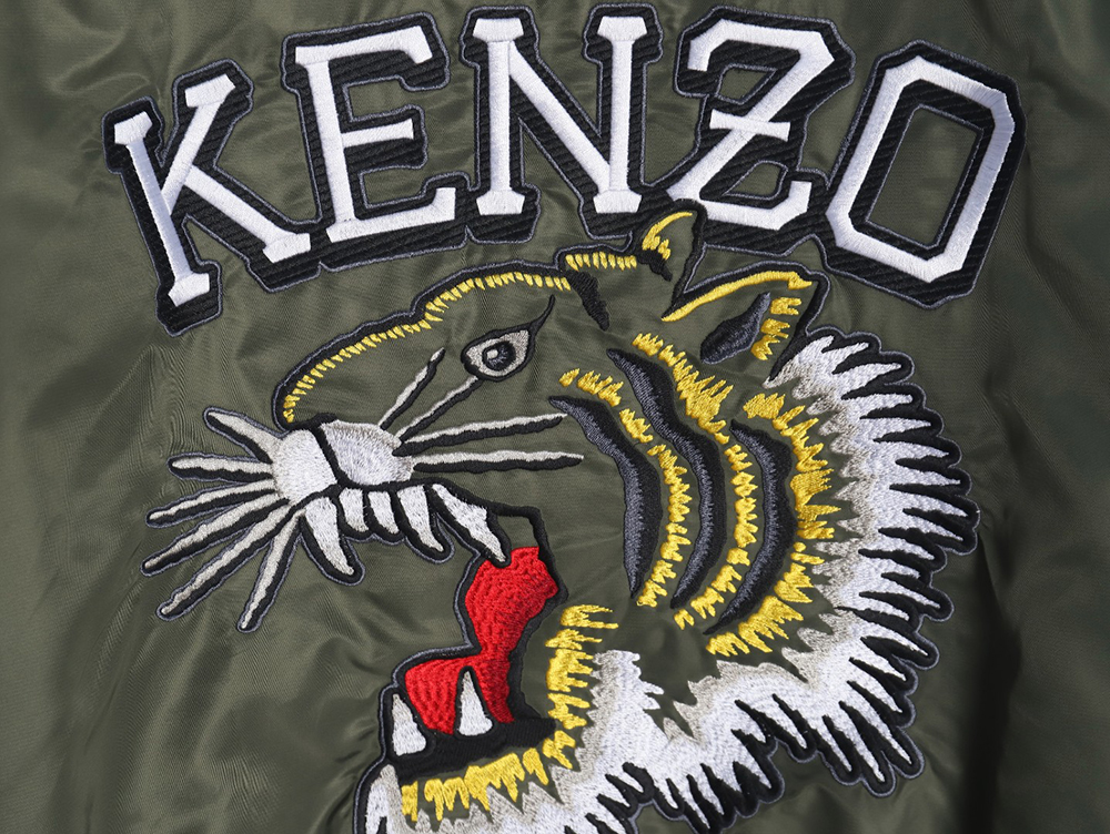 Kenzo Tiger Head Embroidered Flight Jacket