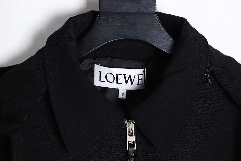 Loewe trench coat with leather patch on chest