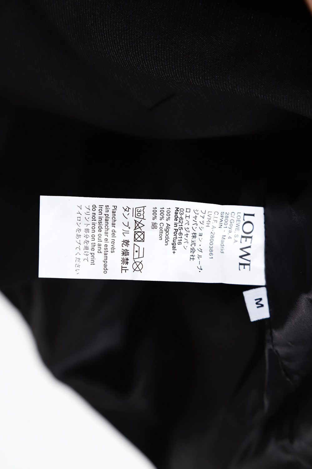 Loewe trench coat with leather patch on chest