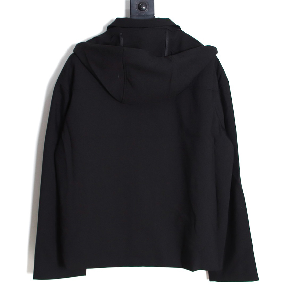 Loewe trench coat with leather patch on chest