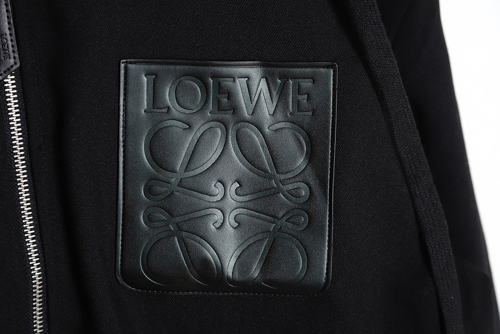 Loewe trench coat with leather patch on chest