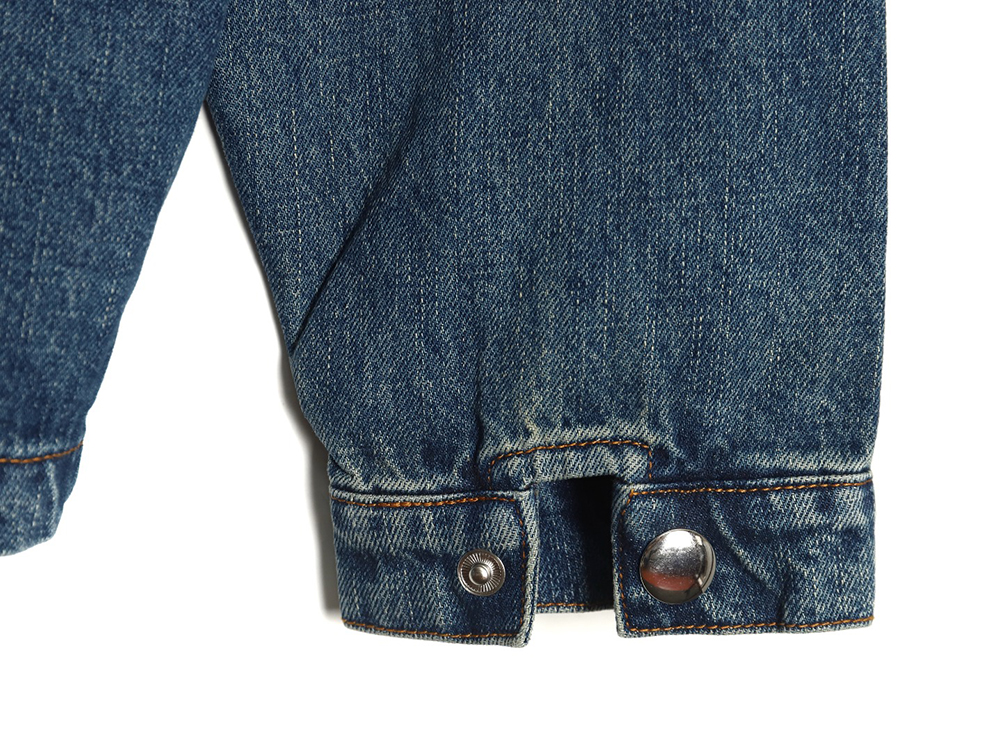 Prada pocket triangle logo denim shirt jacket