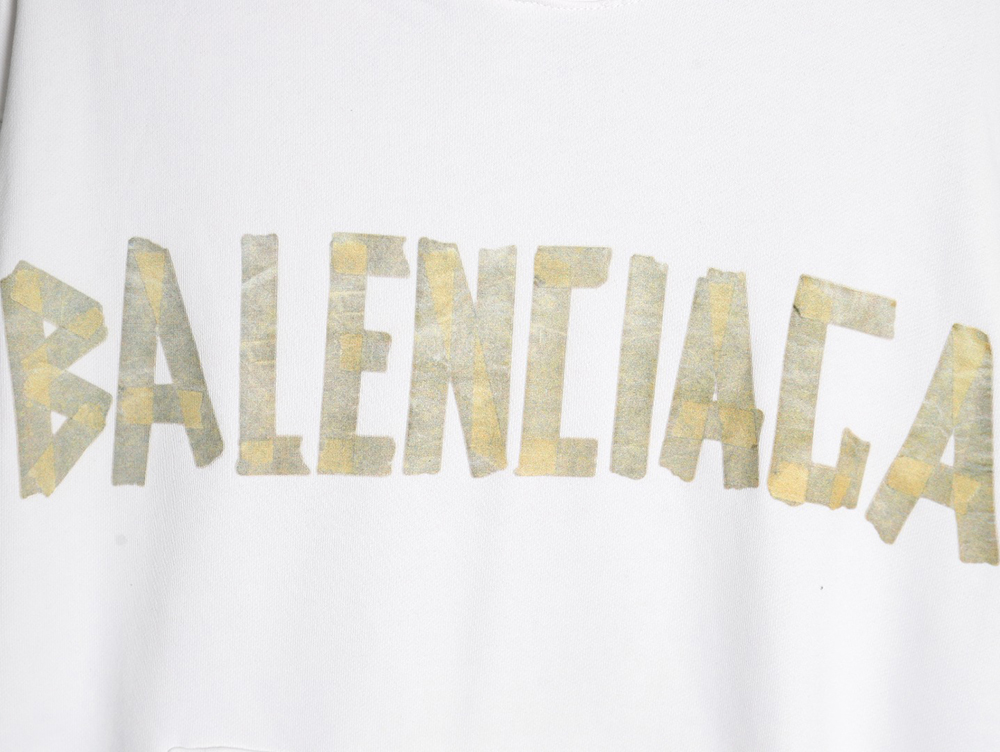 Balenciaga distressed tape hoodie