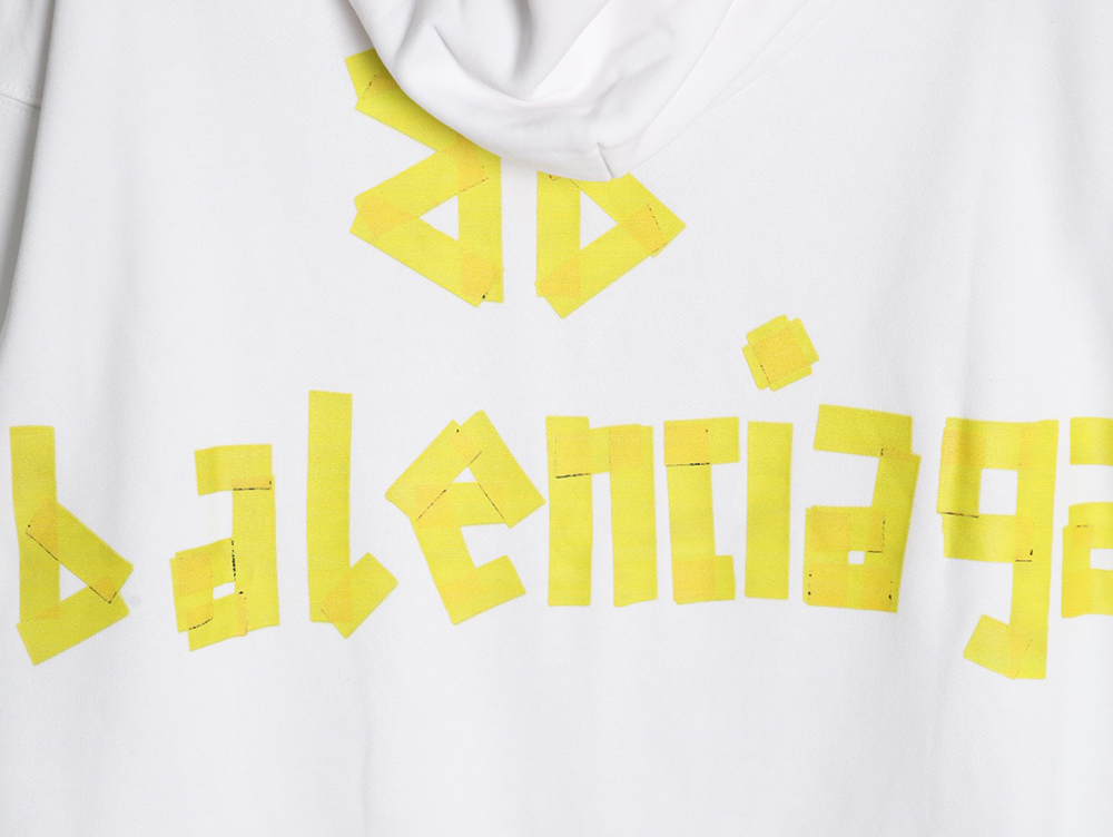 Balenciaga distressed tape hoodie