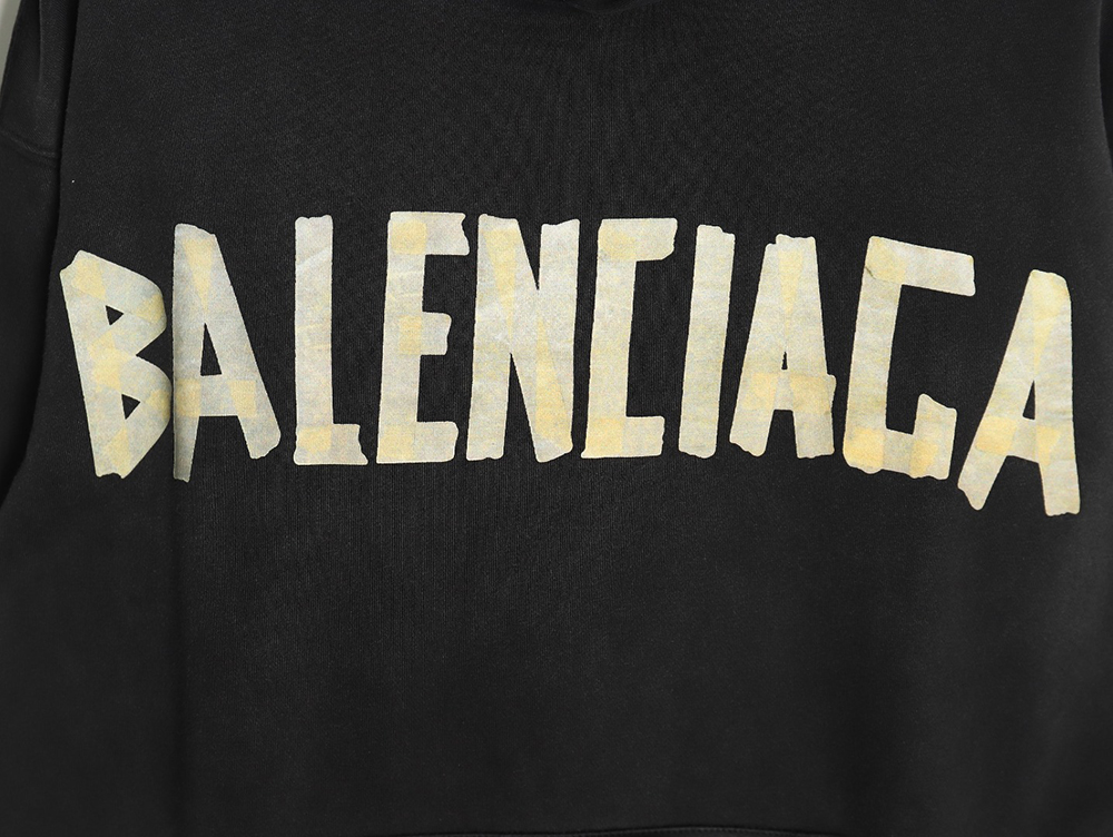 Balenciaga distressed tape hoodie TSK1