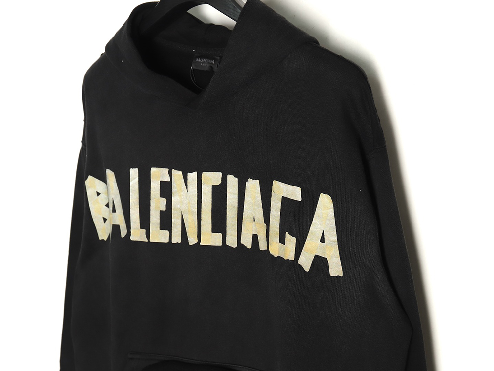 Balenciaga distressed tape hoodie TSK1