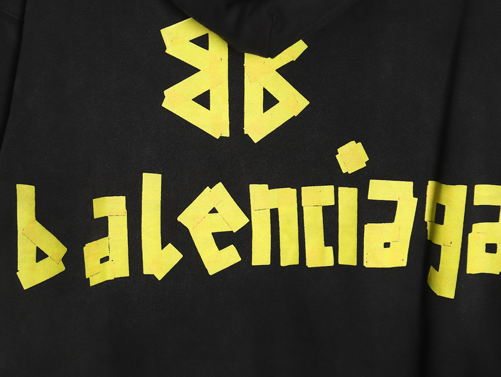 Balenciaga distressed tape hoodie TSK1